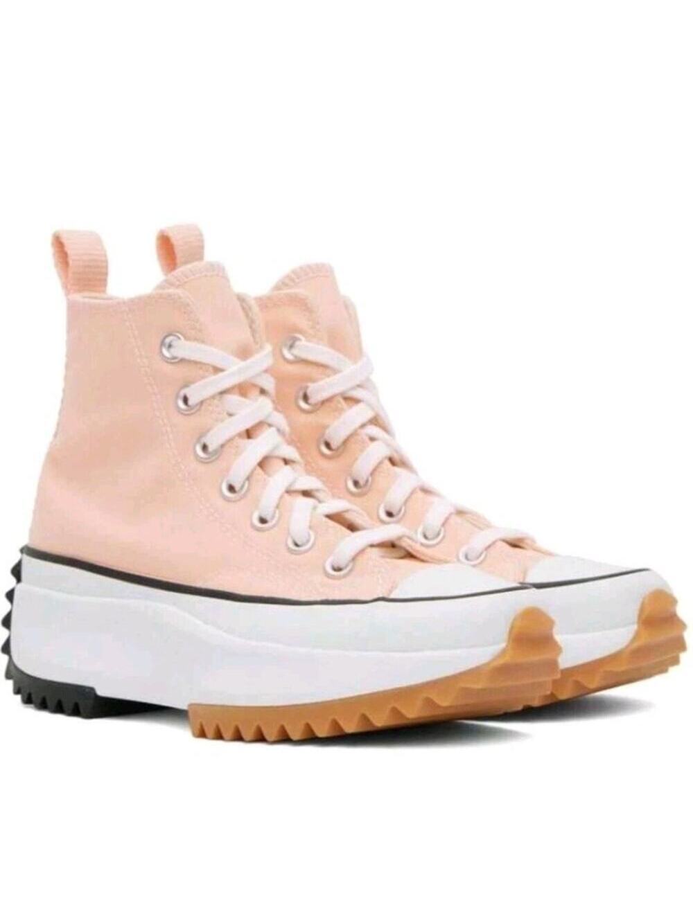 Converse Run Star Hike Hi Platform High Top Women's Size 7 Canvas Sneaker Coral